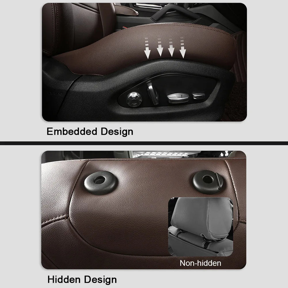 For Land Rover Range Rover Velar 2017 2018 2019 2020 Faux Leather Custom Car Seat Covers Full Set Interior Protector Accessories