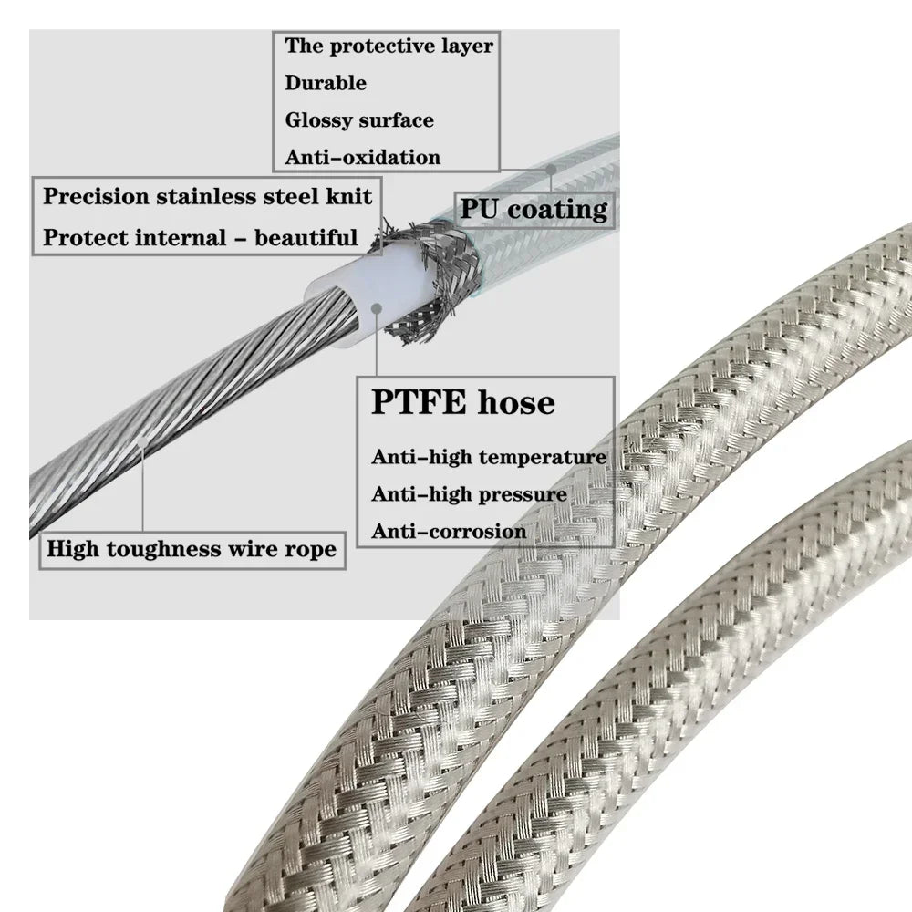 Motorcycle Braided Stainless Steel Clutch Cable for Harley Sportster / Electra Tour Glide / Road King