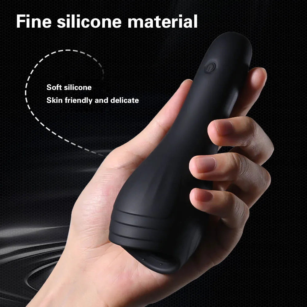 Sex Glans Trainer Male Masturbator Cup Tongue Licking Glan Stimulation Vibrator Penis Massager Delay Trainer Sex Supplies