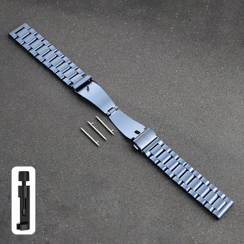20mm 22mm 18mm 24mm Stainless Steel Strap for Samsung Galaxy Watch 6Classic 6 5 4 5Pro 40mm 44mm 43mm 47mm Gear S3 for Huawei GT