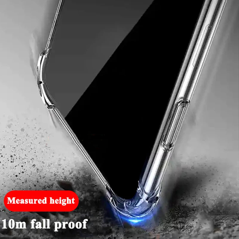Thickened Airbag Shockproof Clear Soft Tpu Phone Case For Redmi Note 13 case 5G Transparent Cover cases For Xiaomi 13 pro plus