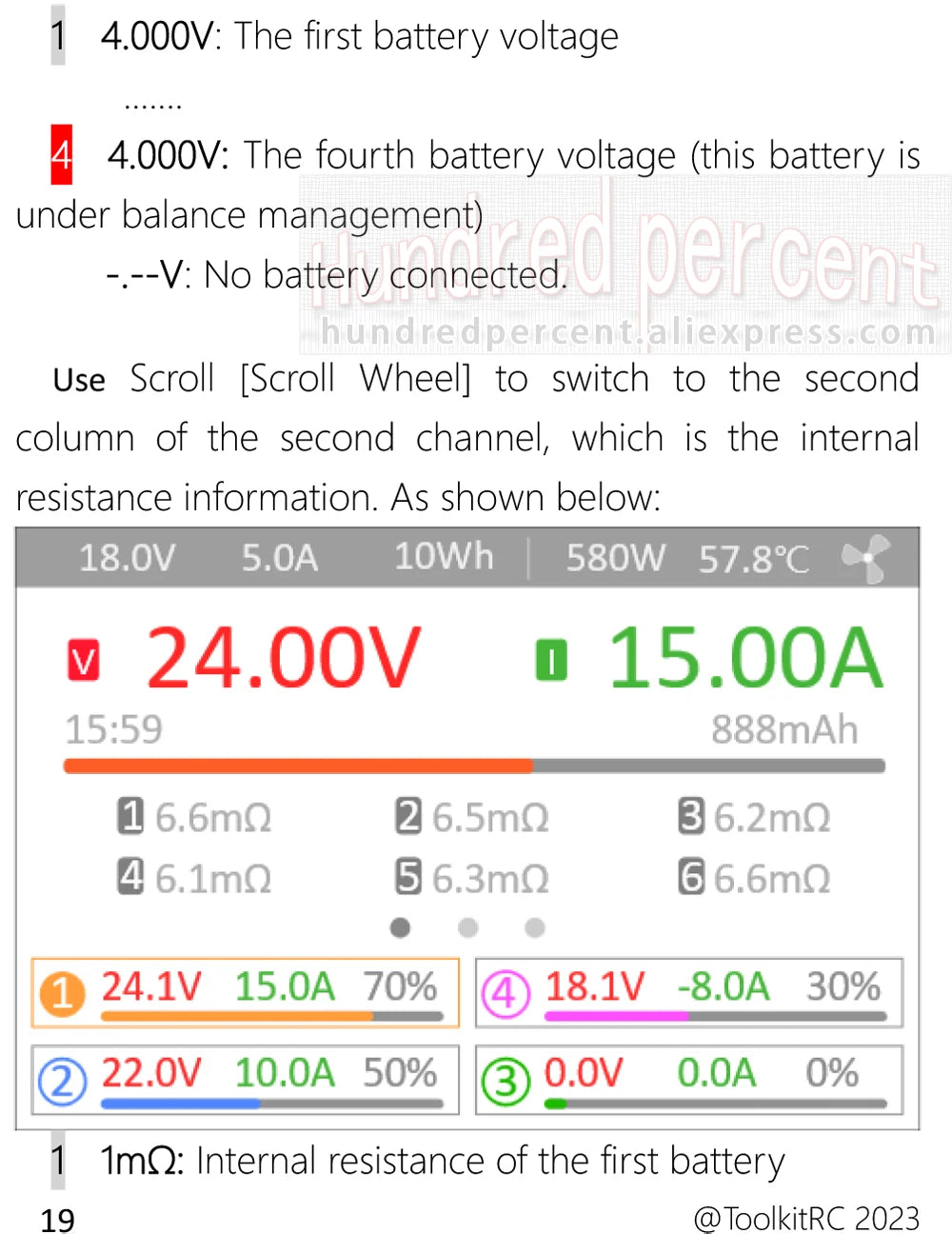 ToolkitRC Q6AC Charger AC 400W/DC 1000W 4CH output Built-in 65W USB A/TYPEC Output ,LiPo, 1-6S，NiMH 1-16S,PB 1-10S Charger IPS