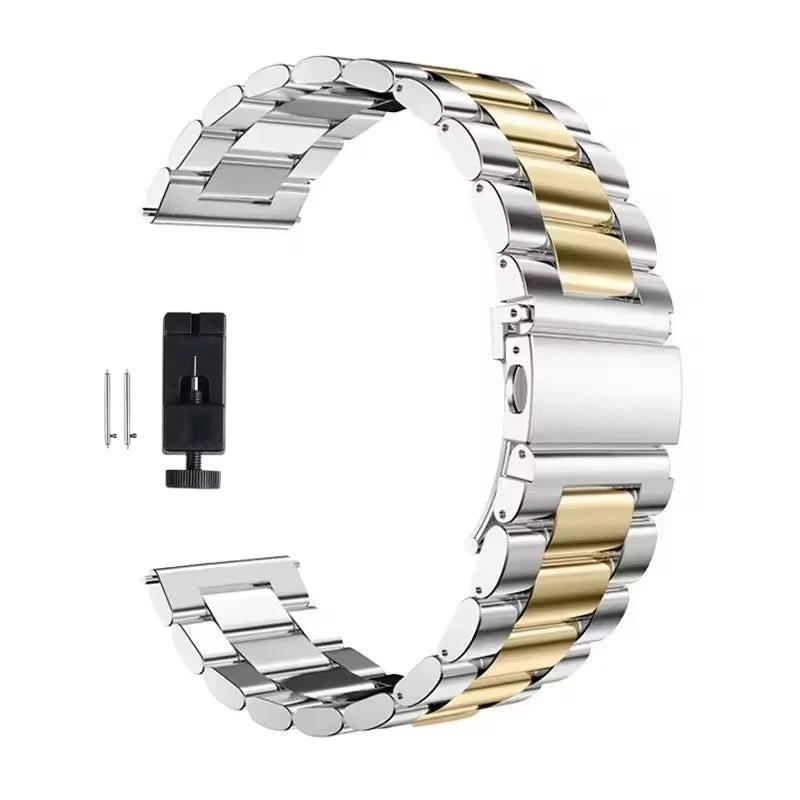 22mm 20mm Metal Band for Samsung Galaxy Watch 7 6 5 4 40mm 44mm 46mm 5Pro 45mm Stainless Steel Strap for Amazfit Bip Huawei GT4.