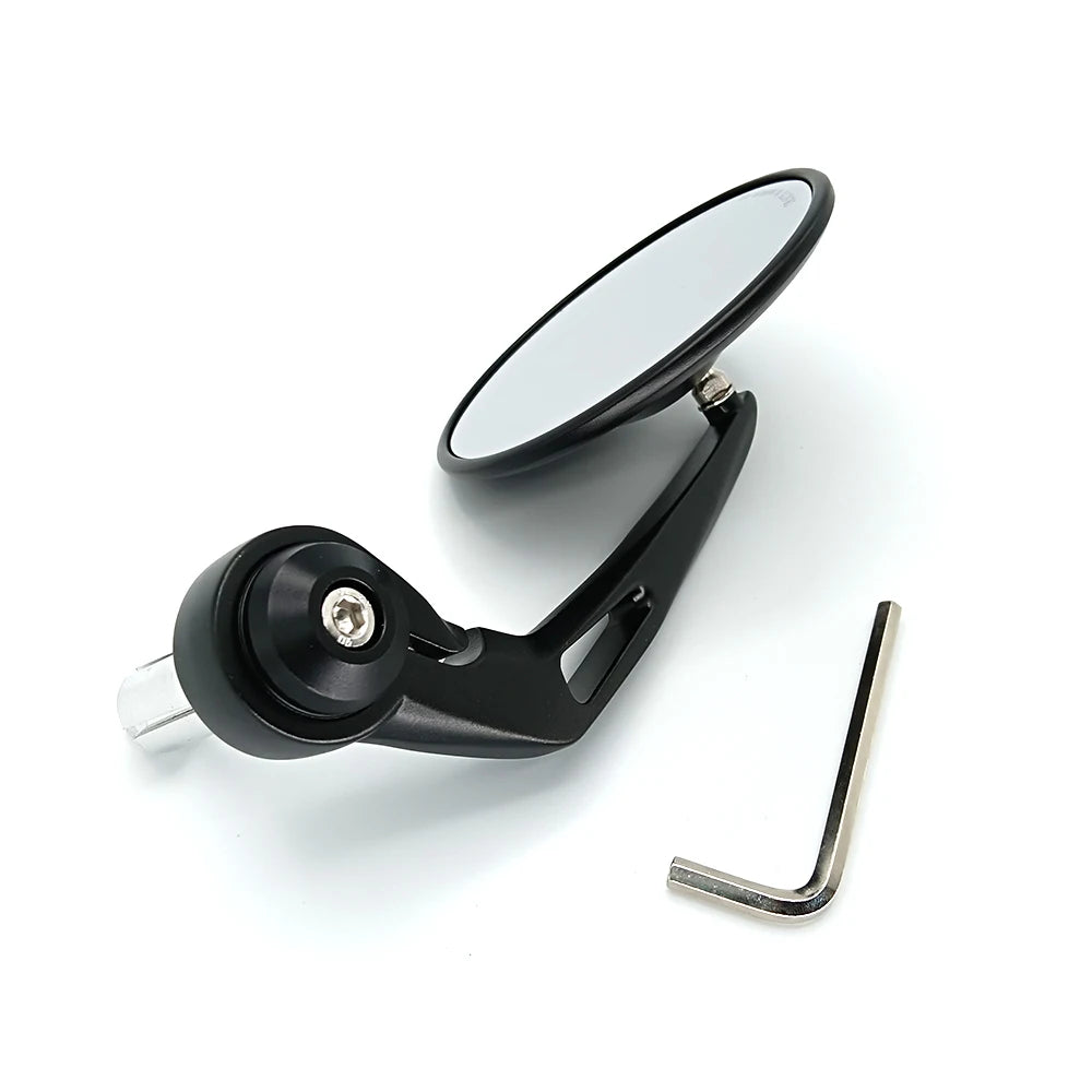 7/8" 22mm CNC Motorcycle Rearview Mirrors Universal Clear Glass Scooter Bar End Handlebar Mirror Rear View Mirror Accessories