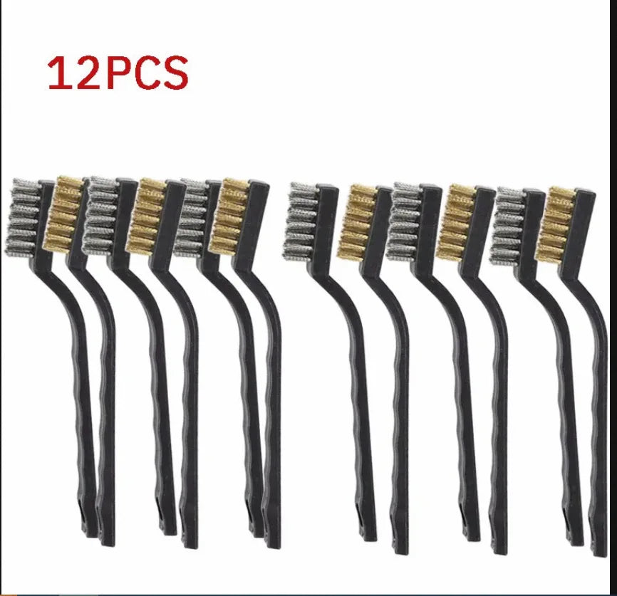 Japanese Gas Stove Cleaning Brush 3 Pack Kitchen Supplies Range Hood Stove Cleaning Tool Steel Wire Small Brush