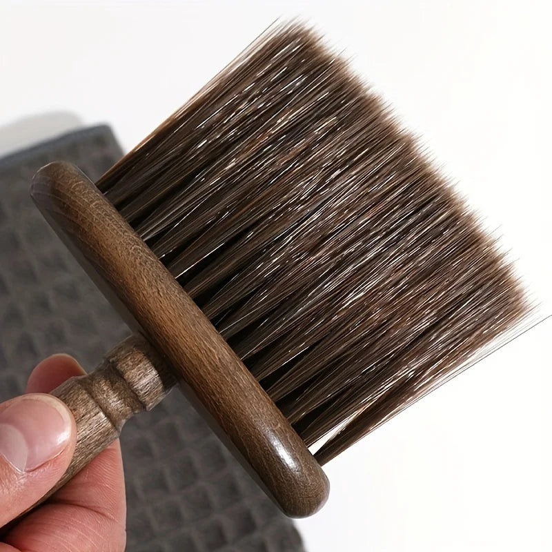Walnut Wood Coffee Grinder Cleaning Brush - Soft Bristle, Multi-Use For Keyboards, Laptops, Cameras & Car Interiors