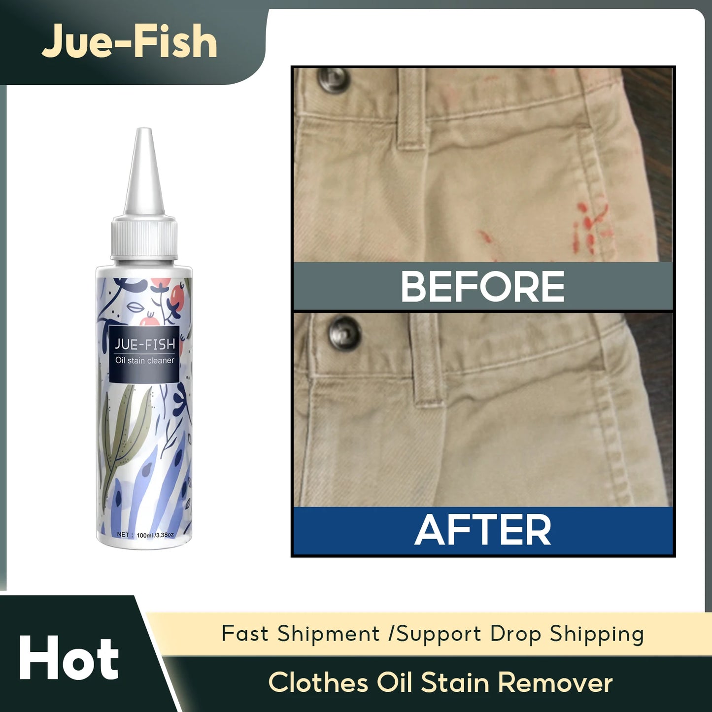 Clothes Oil Stain Remover Dust Cleaner Stubborn Dirt Oil Cleaning Washing Multipurpose Laundry Degreasing Agent for Fabric Cloth