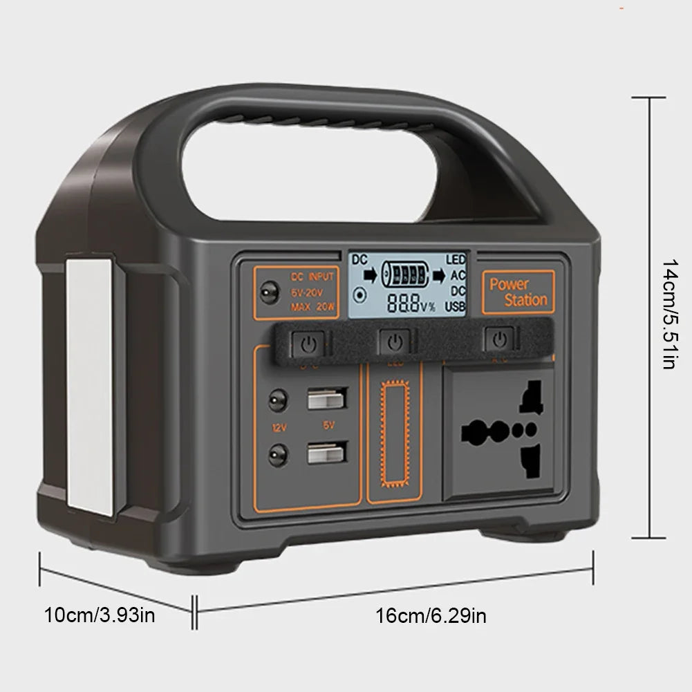 100W Battery Power 110V/220V Outdoor Camping Power Bank LED Display Outdoor Power Supply Battery Power Bank for Travel Adventure