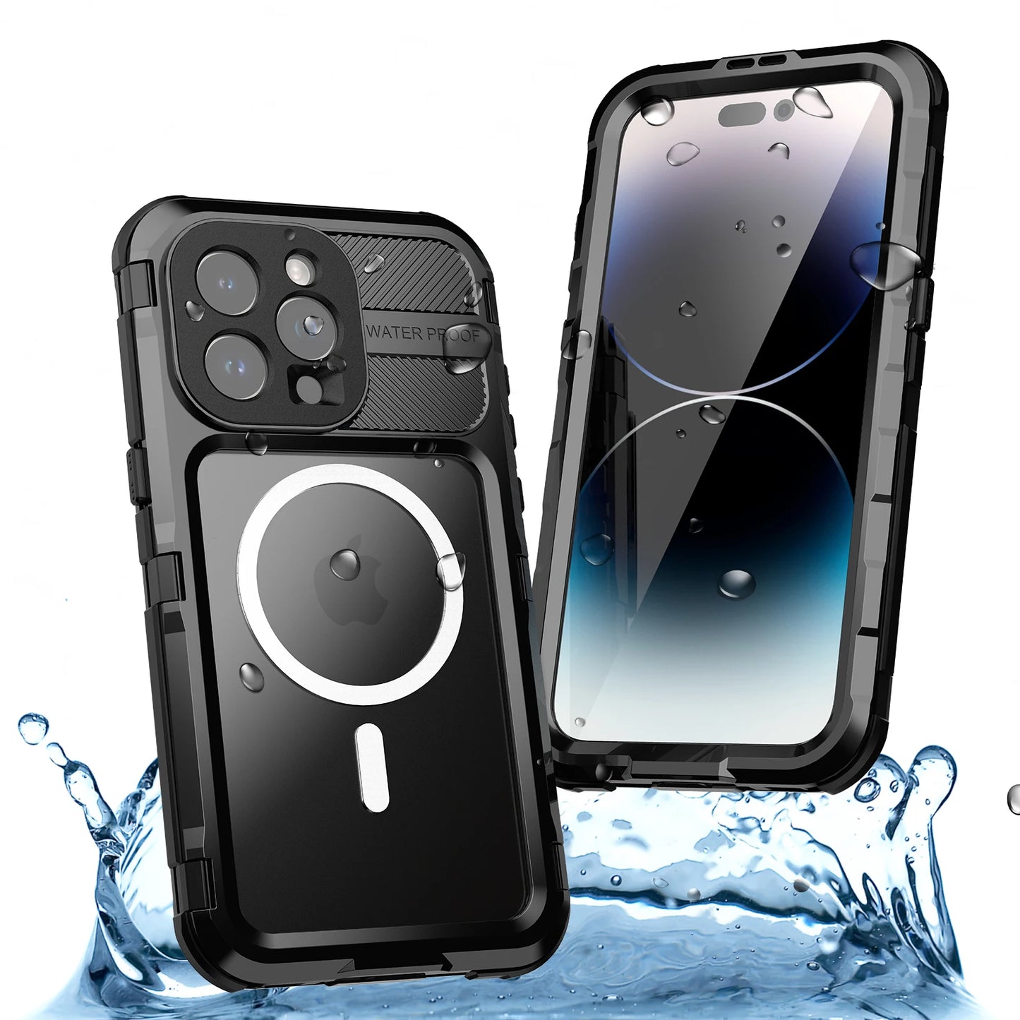 IP68 Waterproof For IPhone 16 15 14 13 12 11 Pro Max XS Max XR SE 78 Case RedPepper Cover Diving Underwater Swim Outdoor Sports