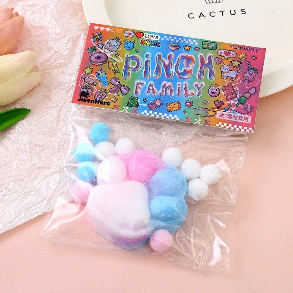 Squeeze Cat Paw Toys Pinching Cat Paw Decompressing Toy Soft Sticky Stress Relief Relax Toys