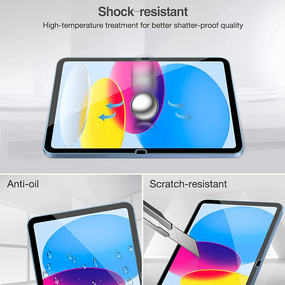 9H Tempered Glass For Apple iPad 10th Gen 10.9 inch 2022 A2757 A2777 A2696 Screen Protector For iPad 10th 10.9 Protective Film