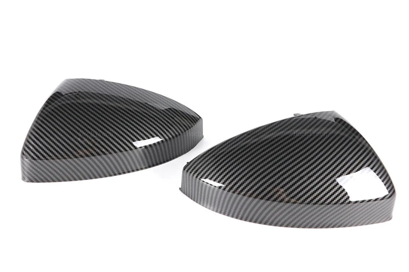 Carbon Fiber Glossy Black Replacement Rearview Side Mirror Cover Cap For Audi TT TTS RS TTRS MK3 8S 15-23 R8 2016-23 Replacement