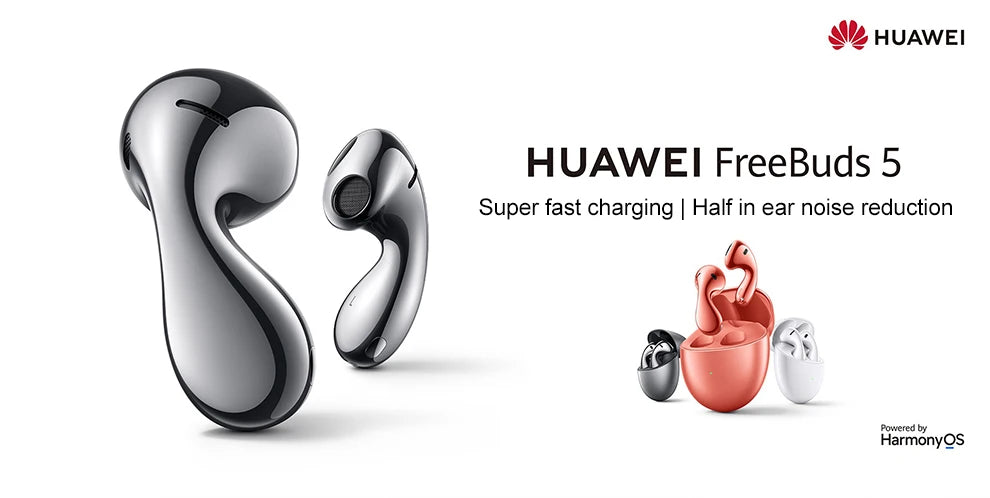 Original Huawei Freebuds 5 Earphones TWS Wireless Bluetooth 5.2 Headphones Active Noise Reduction Earbuds LDAC Hifi IP54 Headset