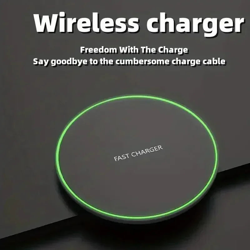 30W Wireless Charger Pad Stand Mobile Phone Chargers Fast Charging Dock Station For iPhone 15 14 13 12 11 Pro Max Samsung Xiaomi