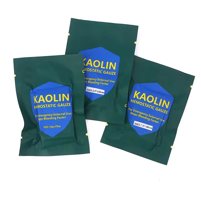 4Sizes Hemostatic Gauze Combat Emergency Trauma Z-Fold Soluble For Ifak Tactical Military First Aid Kit Medical Wound Dressing