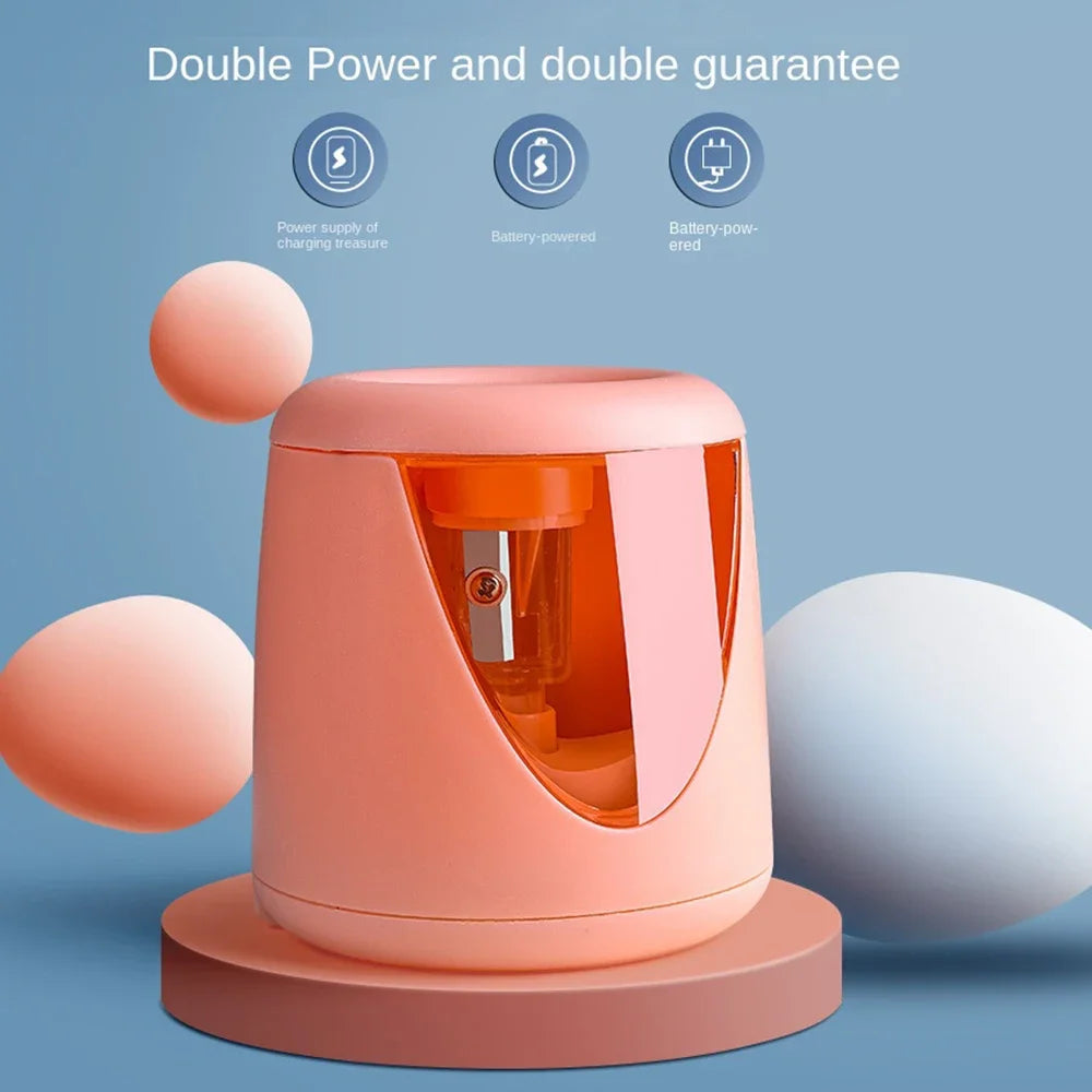 Automatic Electric Pencil Sharpener Multifunctional Cute Sharpener for 6mm-8mm Pencil Primary Students Children Stationery Gift