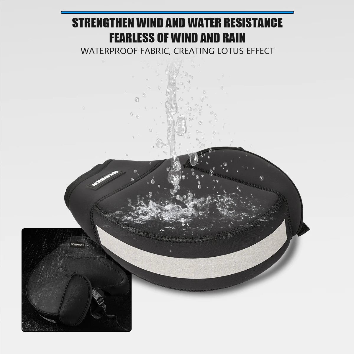 Thick Motorcycle Handlebar Muffs Protective Motorcycle Scooter ATV UTV Winter Warmer Gloves Grip Handle Bar Muff Rainproof Warm