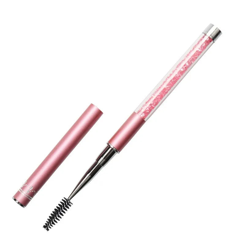 Rhinestone Handle Lash Brush Reusable Eyelash Brushes Mascara Applicator Wand Brushes Eyelash Extension Makeup Tool Eyelashes
