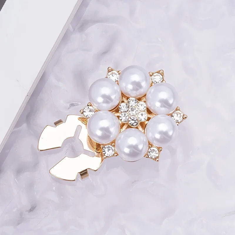 Rhinestone Button Covers, Gold Crystal Clip on Button Covers, Decorative Formal Cufflink Buttons