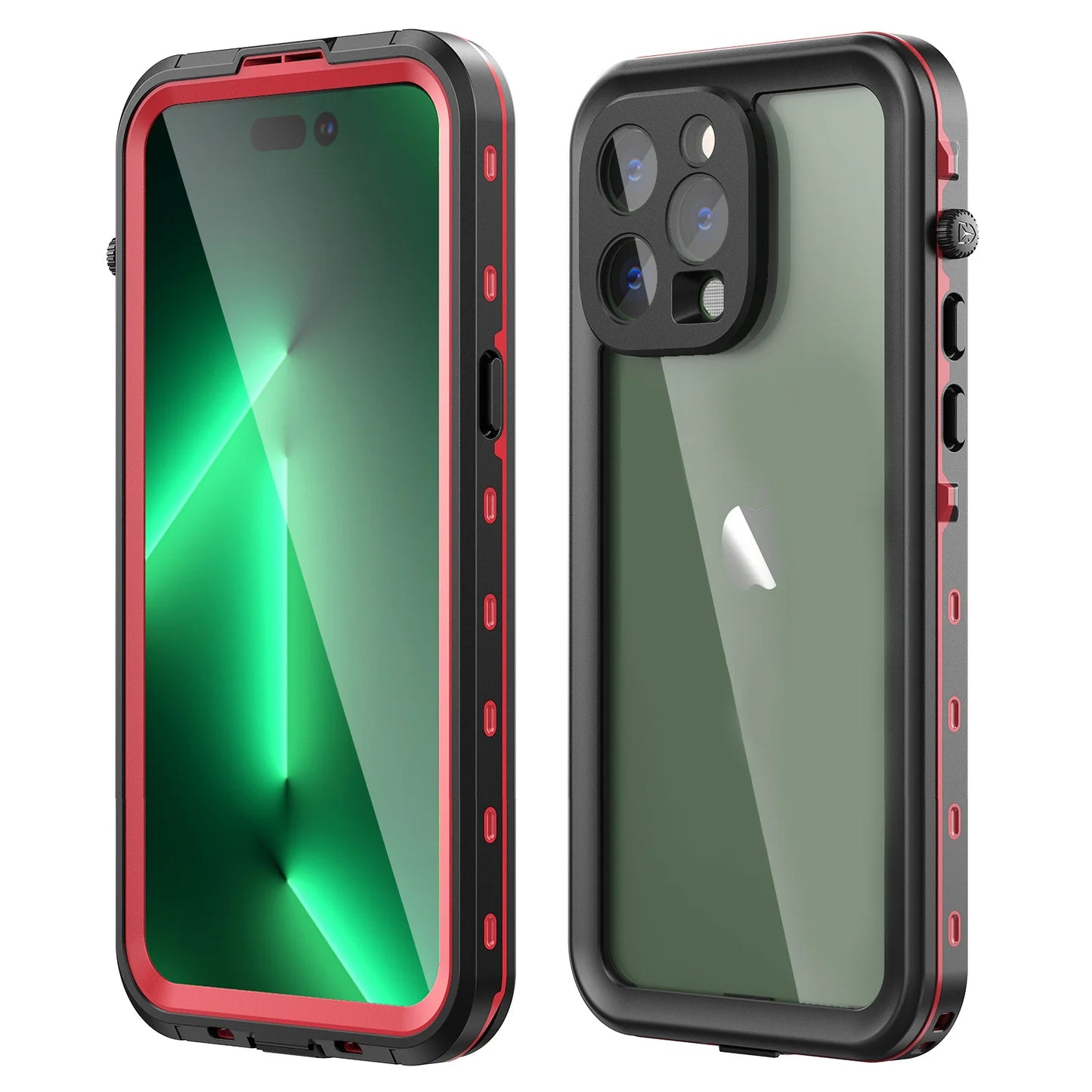 IP68 Waterproof For IPhone 16 15 14 13 12 11 Pro Max XS Max XR SE 78 Case RedPepper Cover Diving Underwater Swim Outdoor Sports