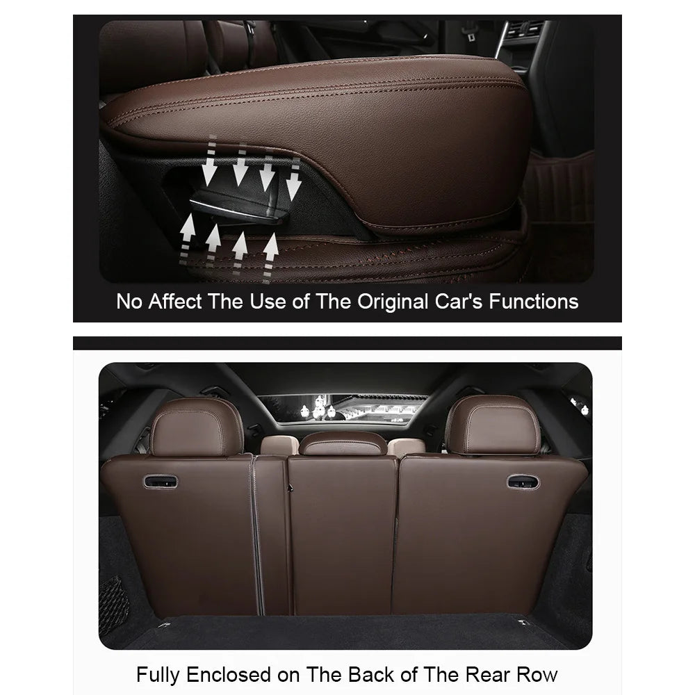 For Land Rover Range Rover Velar 2017 2018 2019 2020 Faux Leather Custom Car Seat Covers Full Set Interior Protector Accessories