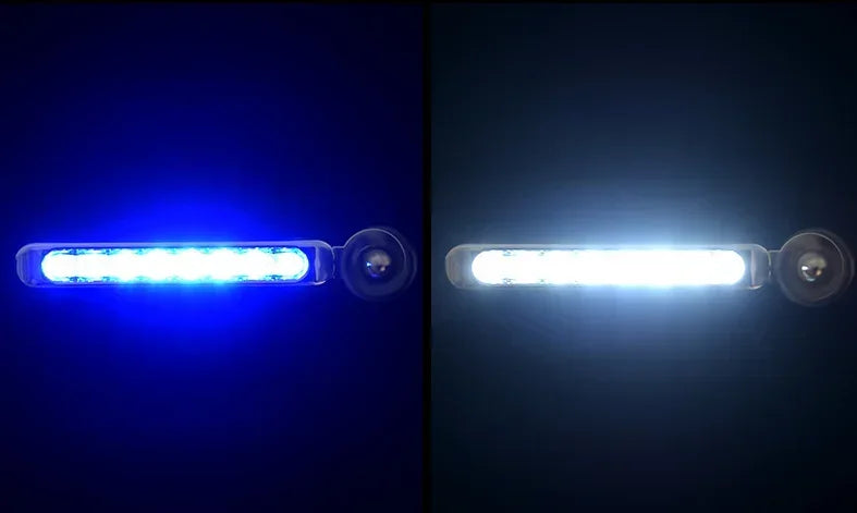 2pcs Car Wind Power Daytime Running Light LED Front Center Net Auxiliary Light Auto DIY Decoration Supplies Wind Energy Lamp