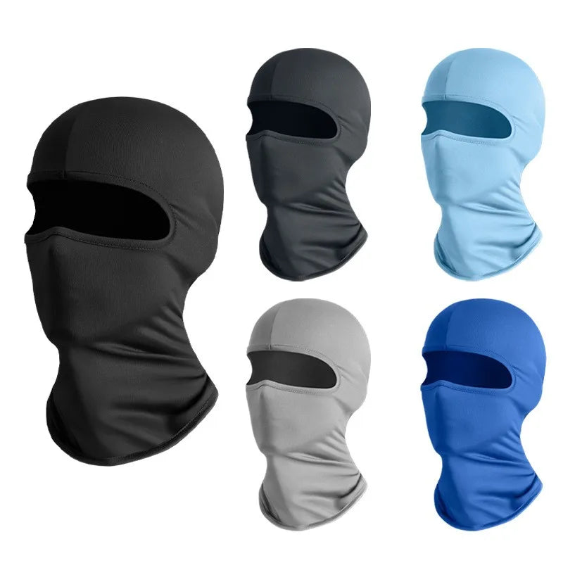 Summer Ice Silk Sunscreen Mask Cover for Bicycle and Motorcycle Sunscreen Mask Cover for Face Inner Tank Sunscreen Breathable He