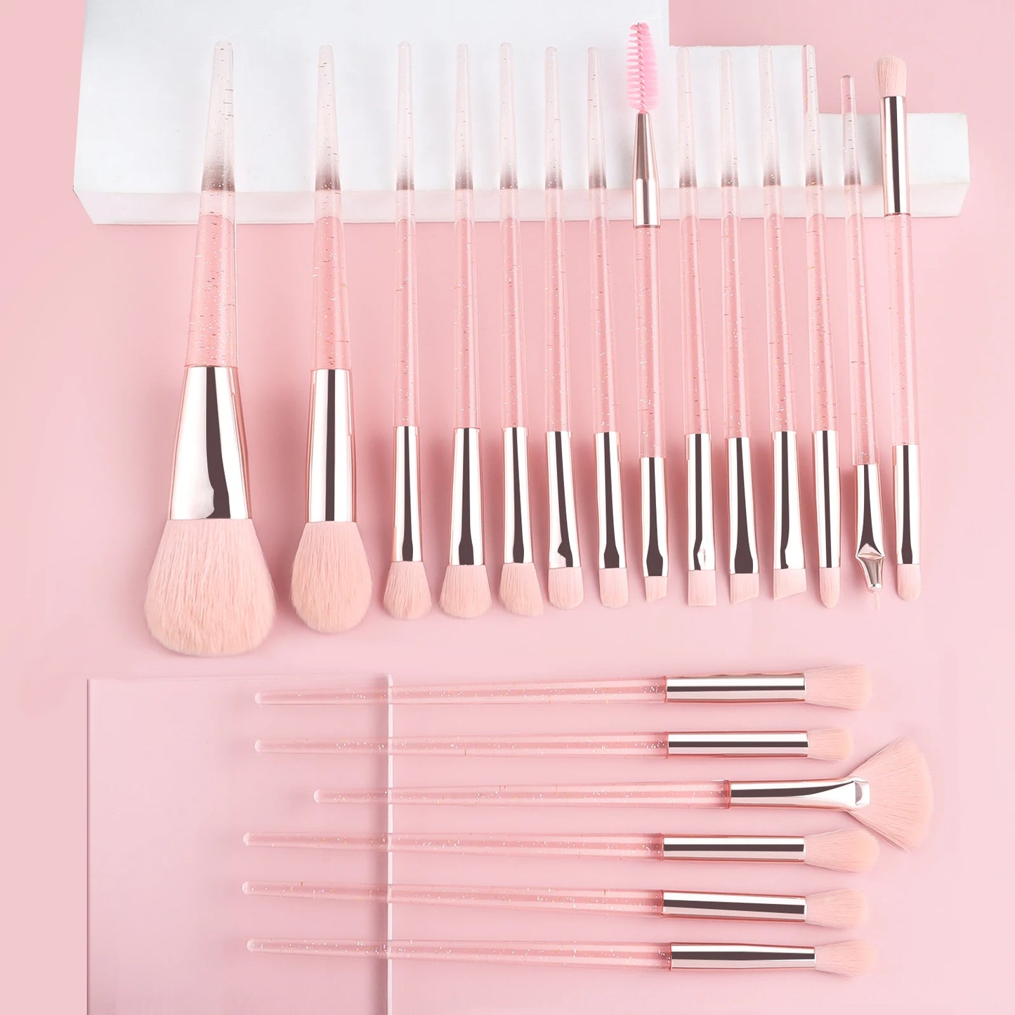 Makeup Brush Sets , 20pcs Plastic Daily Durable multifunctional makeup brush for Mascara, Eye Shadow,Foundation