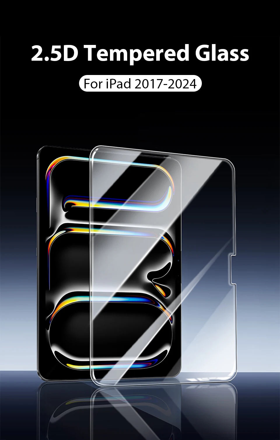 Tempered Glass Screen Protector For IPad Pro 12.9 12 9 11 13 inch 2024 Air 4 5 10th 7th 8th 9th Generation 10.2 Mini 6 9.7 Film