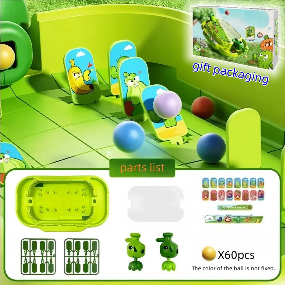 Plants vs Zombies 2-Player Tabletop Shooting Battle Game Interactive Family Educational Toy for Kids Adults Family Party Gifts