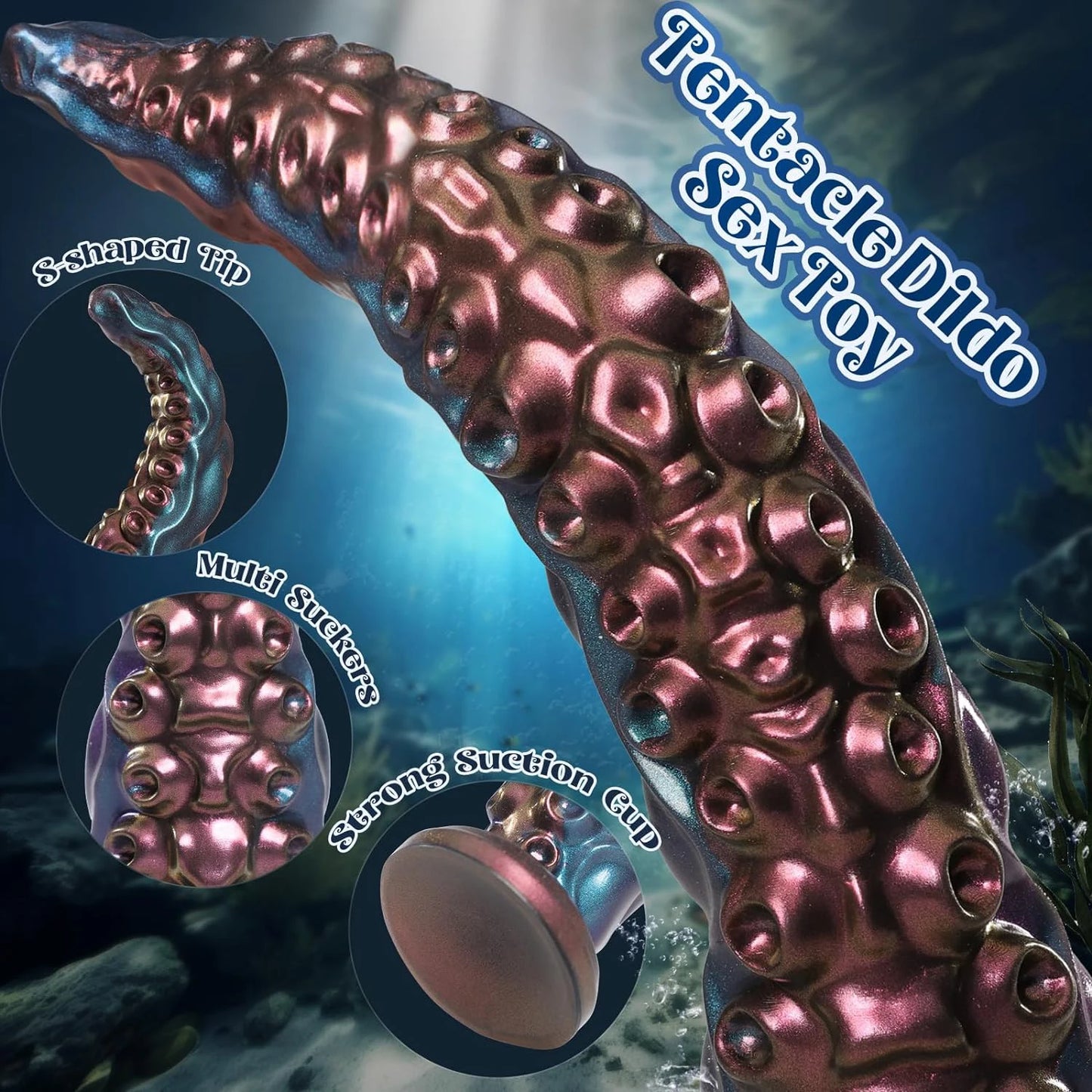 Tentacle Dildo Sex Toy Anal Dildo with Suction Cup Long Anal Toys for G Spot Stimulation Huge Monster Dildos Prostate Massager
