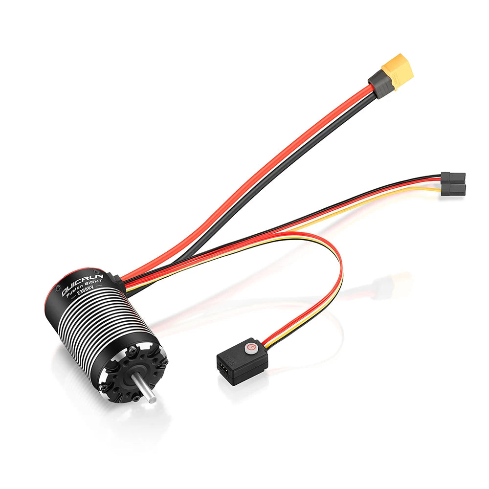 Hobbywing Quicrun Fusion 8ight 2-in-1 80a 2300kv Brushless Sensored Motor Esc Integrated For 1/8 Rc Car Rock Crawler Power Syste