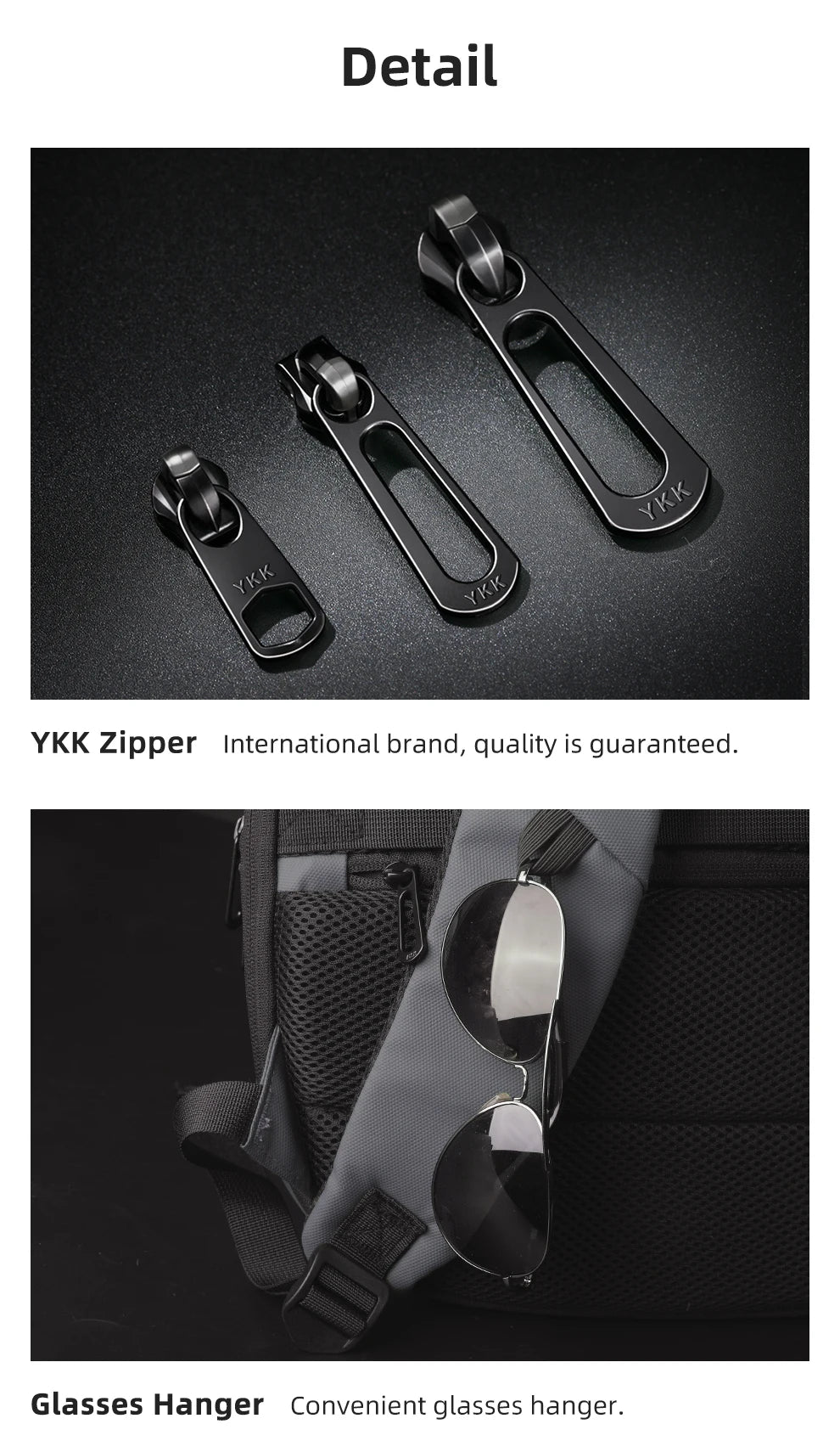 HcanKcan Men's Expandable Backpack Multifunction 17.3inch Laptop Bag Fashion Waterproof Travel Backpack Lightweight Business Bag