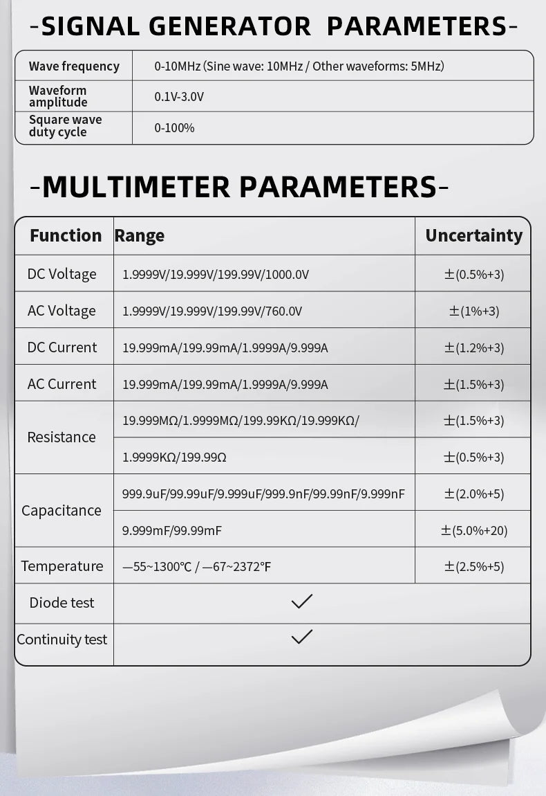 FNIRSI 2C53P Touch Screen Digital Oscilloscope+Multimeter+Signal Generator 3IN1 Dual Channel 50MHZ Automatic Osciloscópio Tools