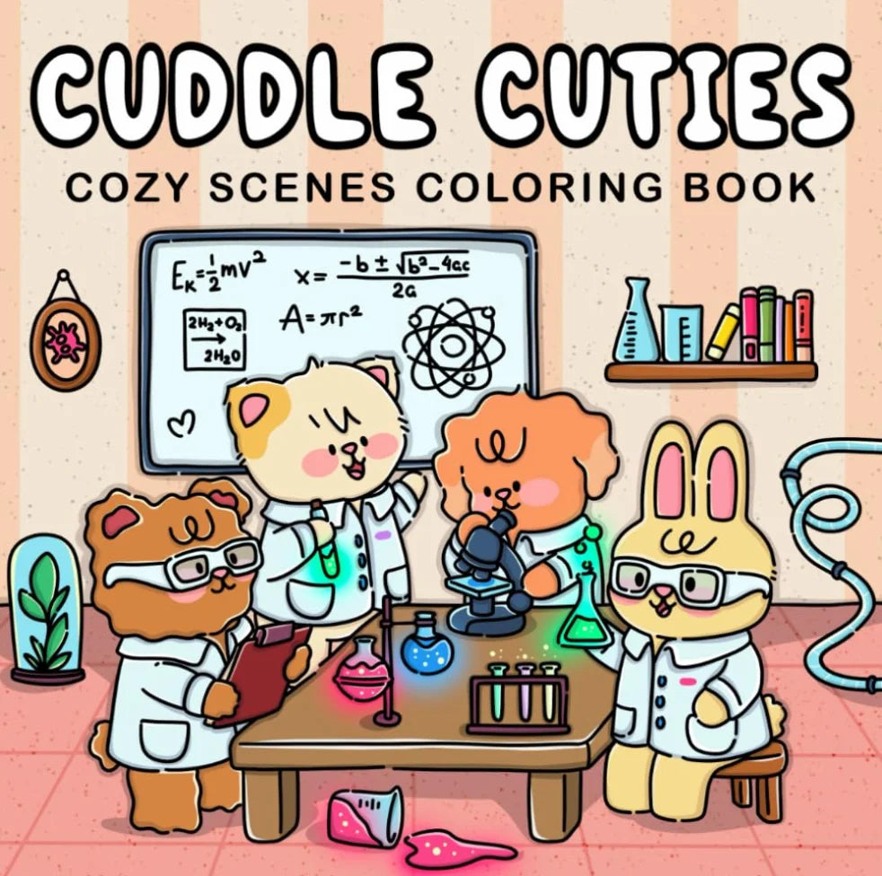 Cozy Atmosphere Relaxing Coloring Book for Adults and Teens Bold Easy-to-follow Patterns and Girl Moments
