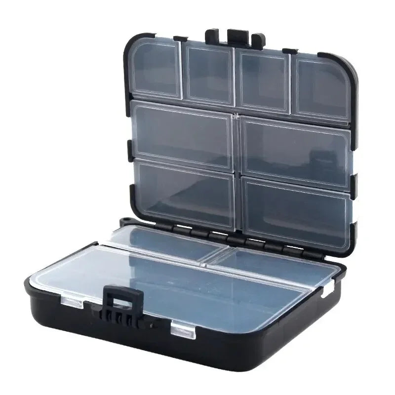 Lead Head Luia Storage Box Fishing Accessories Box Fishing Parts Hook Storage Box with Hand Rope Fishing Gear Accessories