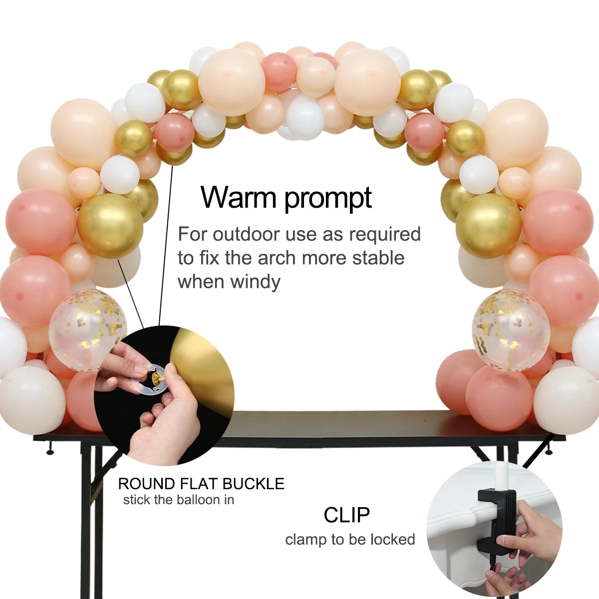 Adjustable Table Balloon Arch Kits Birthday Party Decor Wedding Birthday Balloon Column Stand Support Baby Shower