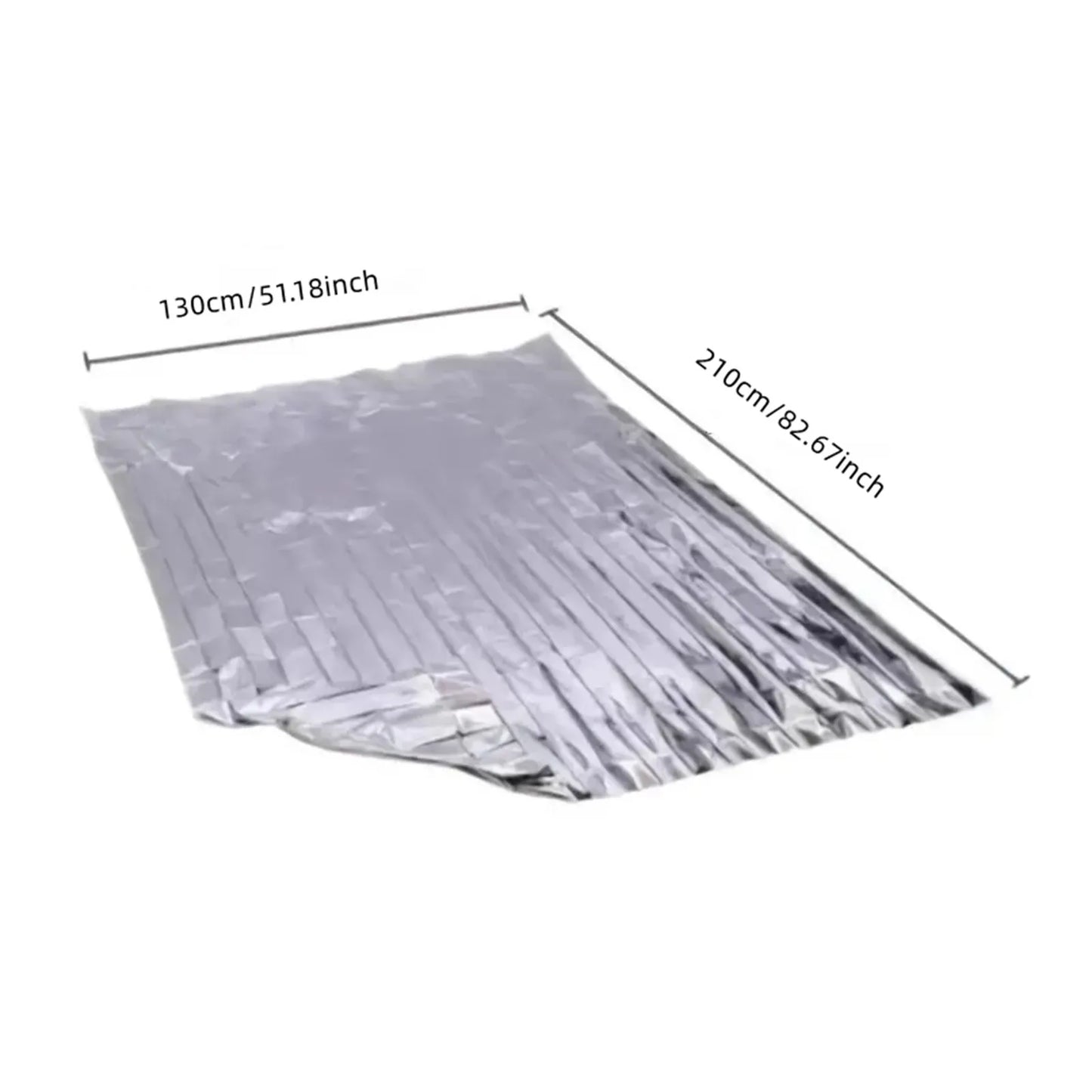 Outdoor Emergency Gold-Sliver Survival Blanket Waterproof First Aid Rescue Curtain Foil Thermal Military Blanket130X210Cm
