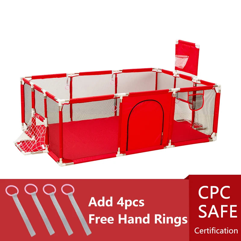 Baby Playpen for Children Large Size Baby Playground Infant Safety Barriers Dry Balls Pool Newborn Stocking Activity Game Park