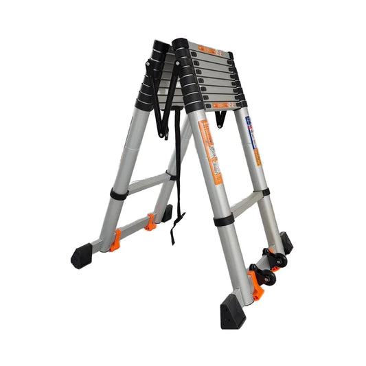 ZC1-Portable Indoor/Outdoor Folding Telescopic Ladder Aluminum Alloy Step Folding Combination Industrial Domestic Ladder
