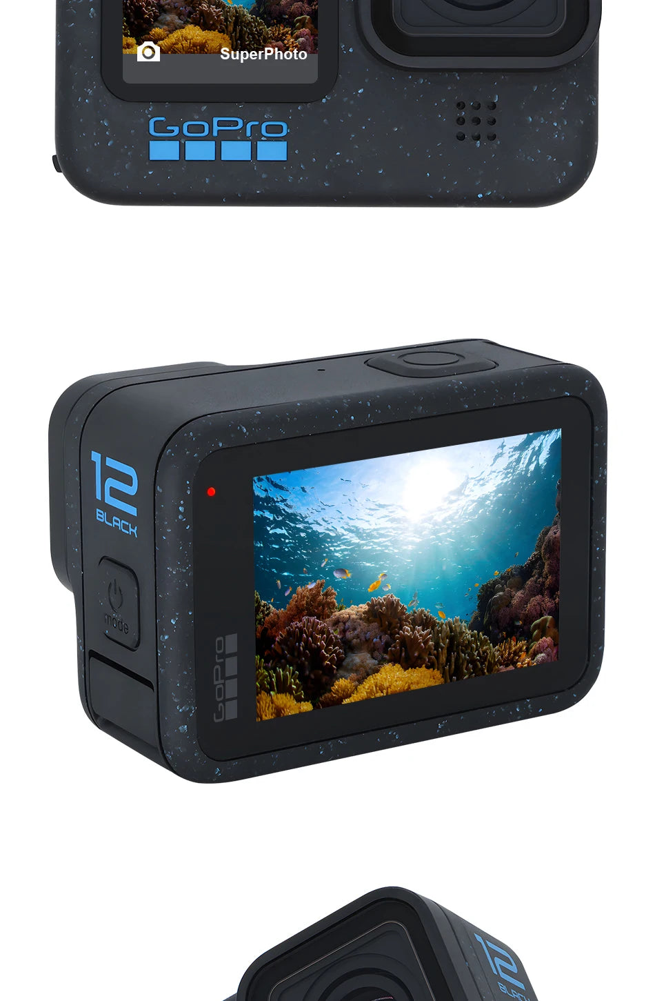 GoPro HERO 12 Black Action Camera HyperSmooth6.0 5.3K60fps Video 27MP Go Pro12 helmet Sport Camera