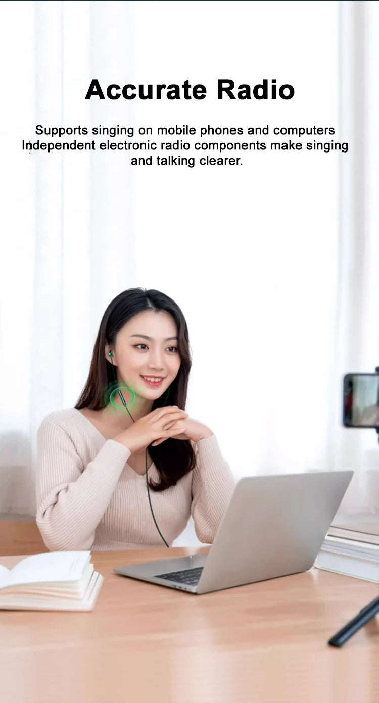 HiFi USB Type C Headphone Bass Stereo Volume Control Earbud  Mic 3.5mm Wired Earbuds For Galaxy Samsung S24 S23 Xiaomi Computer