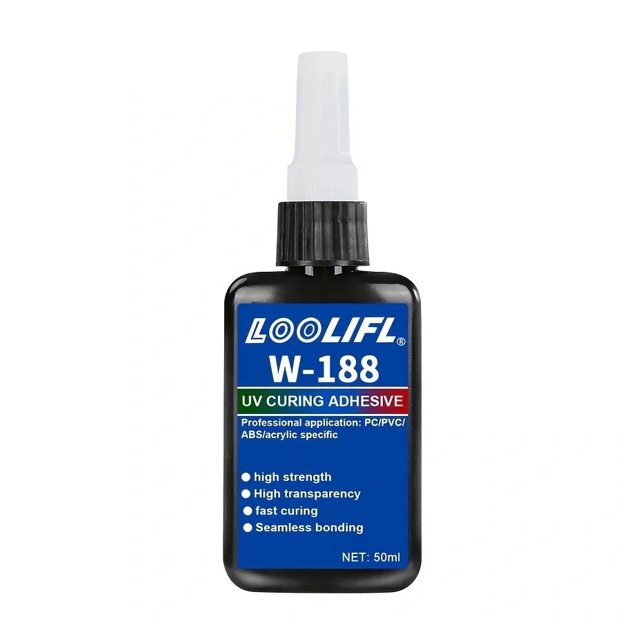 50g Crystal Resin UV Glue DIY Jewelry Making High Hardness Fast Drying Harder Epoxy Glue UV Lam