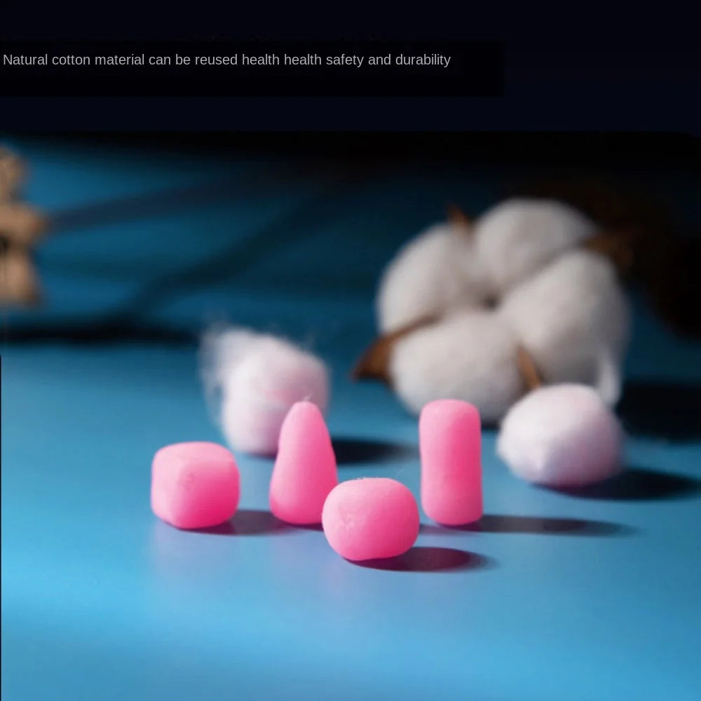 2/4/6/12/20PCS Gift Soft Wax Cotton Earplugs Wax Kneadable Ear Plugs Airplane Sound Insulation Noise Reduction Ear Plug Unisex
