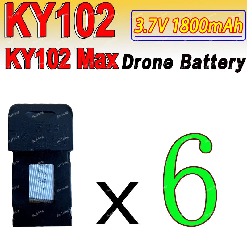 Original KY102 Drone Battery 3.7V 1800Mah Drone Original Spare Parts Flying 15 Mins KY102 Max Drone Battery