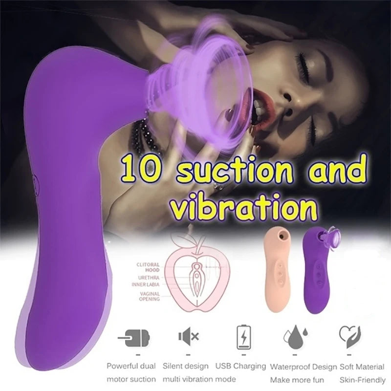 Clitoris Sucker Vagina Sucking Vibrator Female Clit Nipples Oral Vacuum Stimulator Sex Toys For Women Masturbator Adult Products