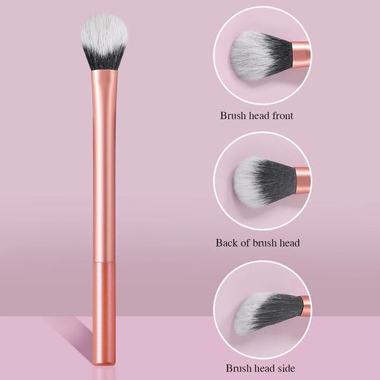 Single portable sloped eye shadow makeup brush beauty tool