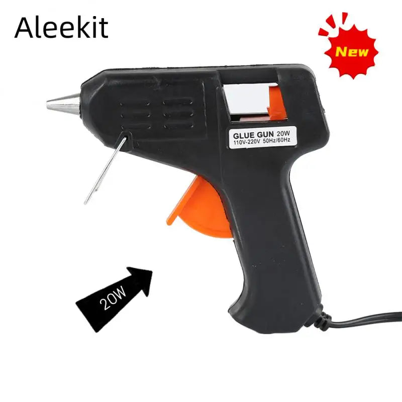 Mini Hot Melt Glue Gun 20W Electric Household Heat Temperature Thermo Tool Industrial Repair Tools Gun DIY Craft Glue Gun