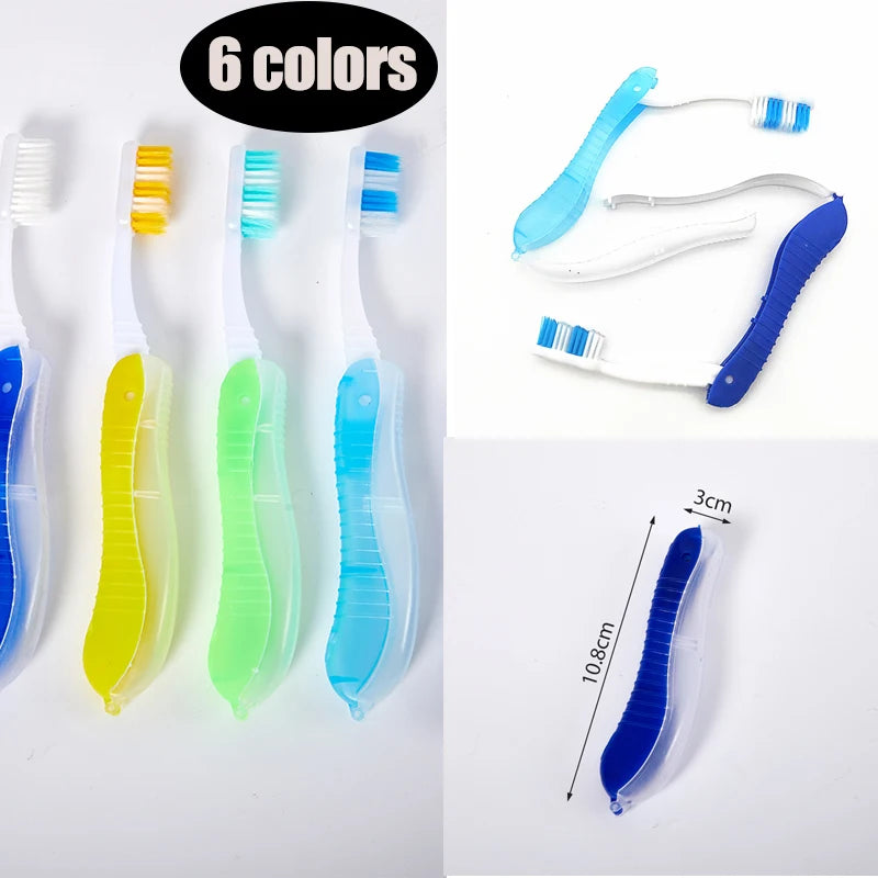 1pc Portable Disposable Foldable Travel Camping Toothbrush Tooth Oral Cleaning Tools