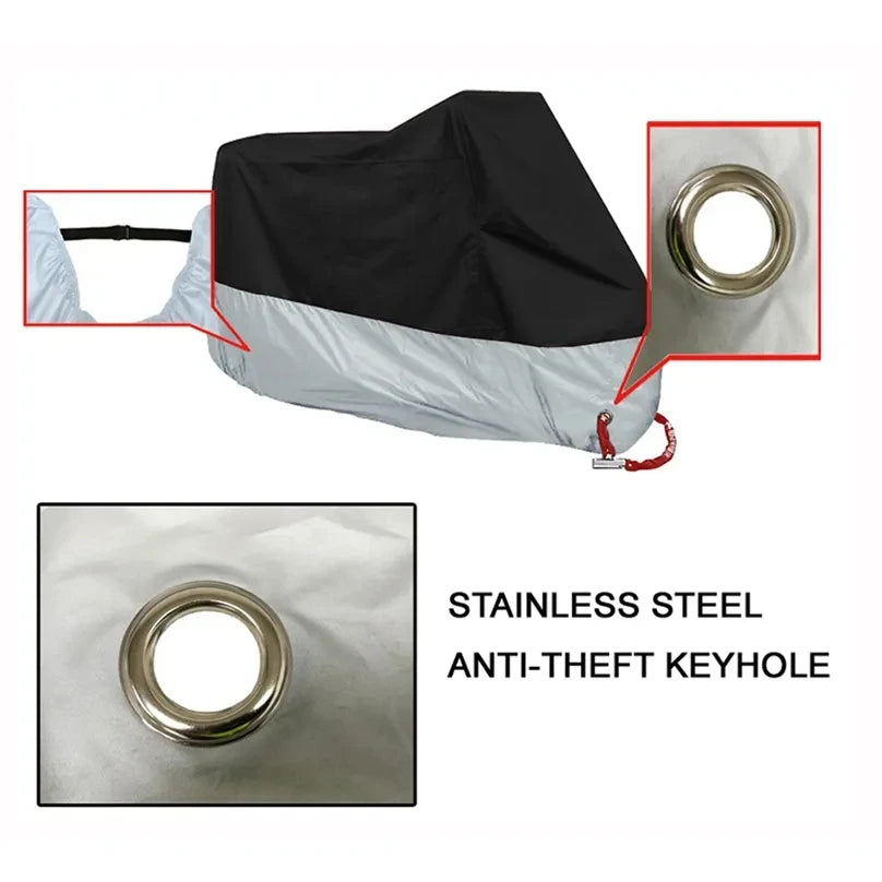 Motorcycle Cover M L XL XXL XXXL XXXXL Universal Outdoor Uv Protector Bike Rain Dustproof Scooter Covers Waterproof
